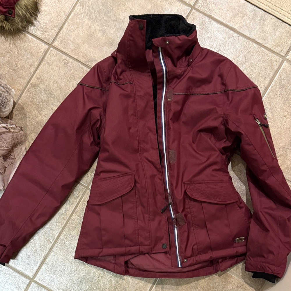 Women's Burgundy Riding Sport Jacket